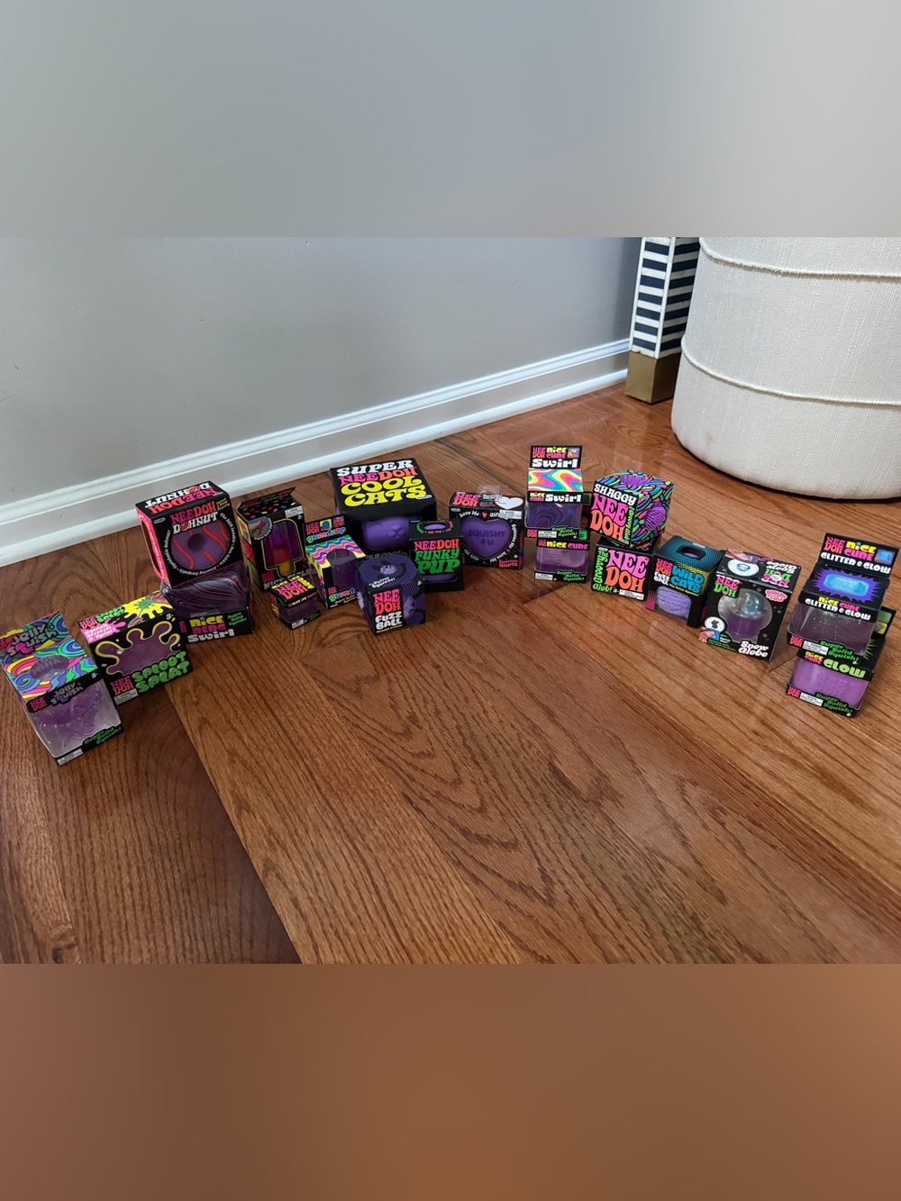 Authentic Needoh 19-Pc Purple Bundle Lot. Brand New.